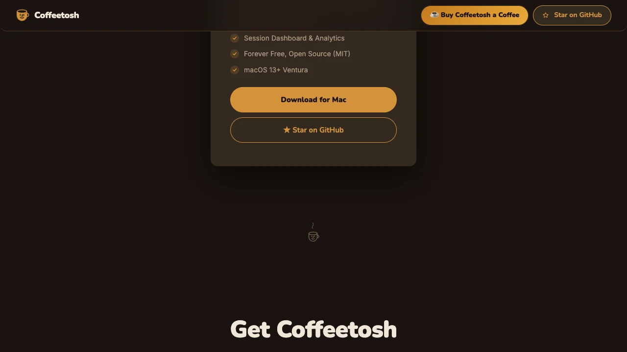 CoffeeTosh: Get CoffeeTosh