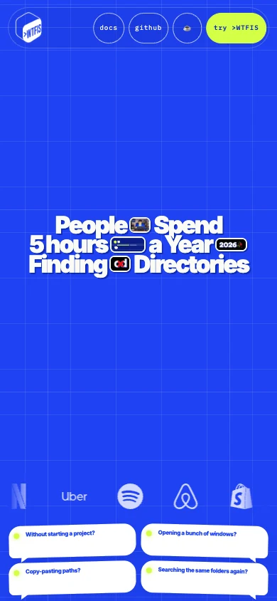 WTFIS: The mobile homepage